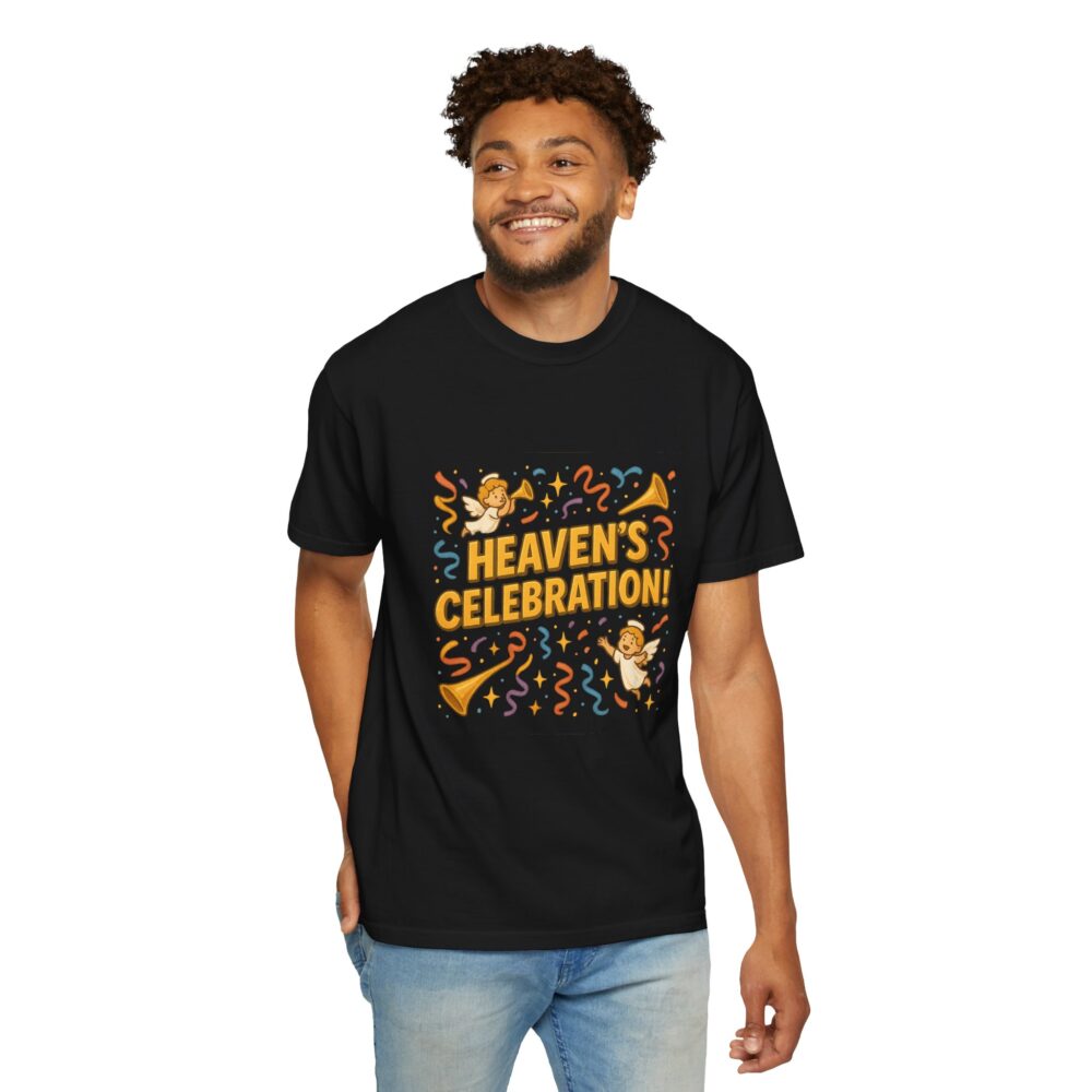 Heaven’s Celebration Unisex T-shirt - Fun Festival Tee, Party Shirt, Gift for Friends, Casual Wear, Unique Apparel - Image 4
