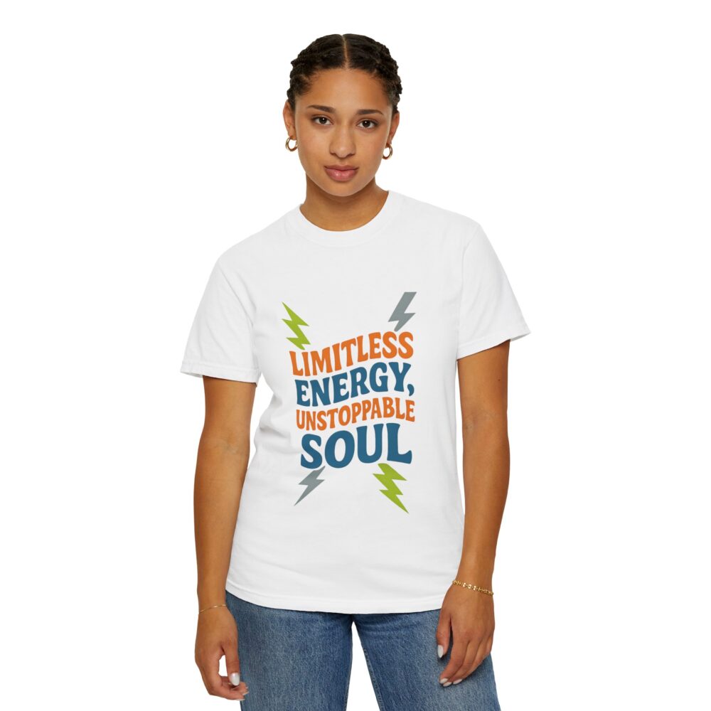 Limitless Energy Unisex T-Shirt, Motivational Tee, Inspirational Shirt, Gift for Fitness Lovers, Casual Wear for All Occasions - Image 7