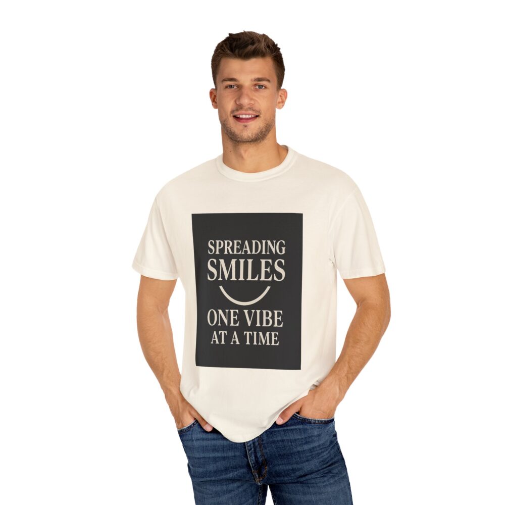 Spreading Smiles - Unisex Garment-Dyed T-Shirt - Image 5
