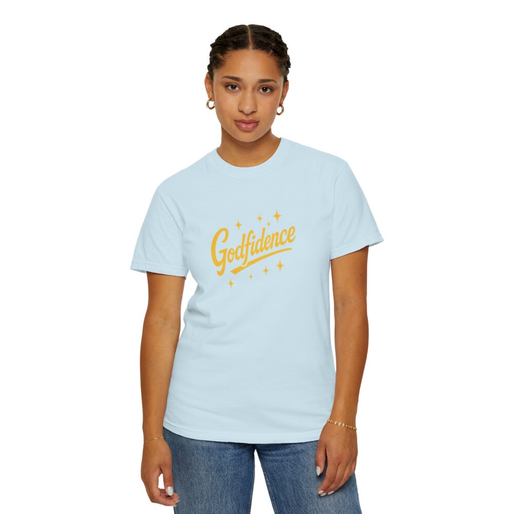 Godfidence Garment-Dyed T-Shirt, Unisex Tee, Inspirational Apparel, Casual Wear, Gift for Her, Motivational Clothing - Image 8