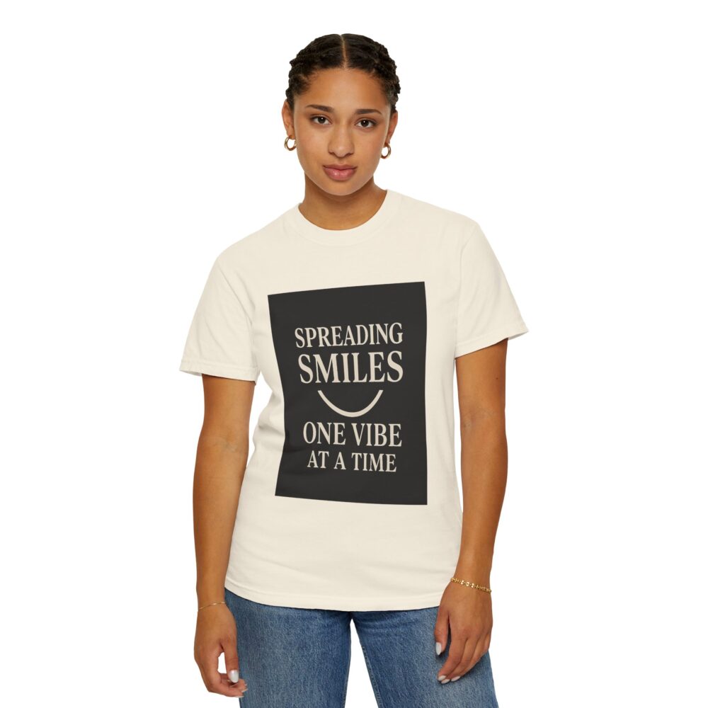 Spreading Smiles - Unisex Garment-Dyed T-Shirt - Image 8