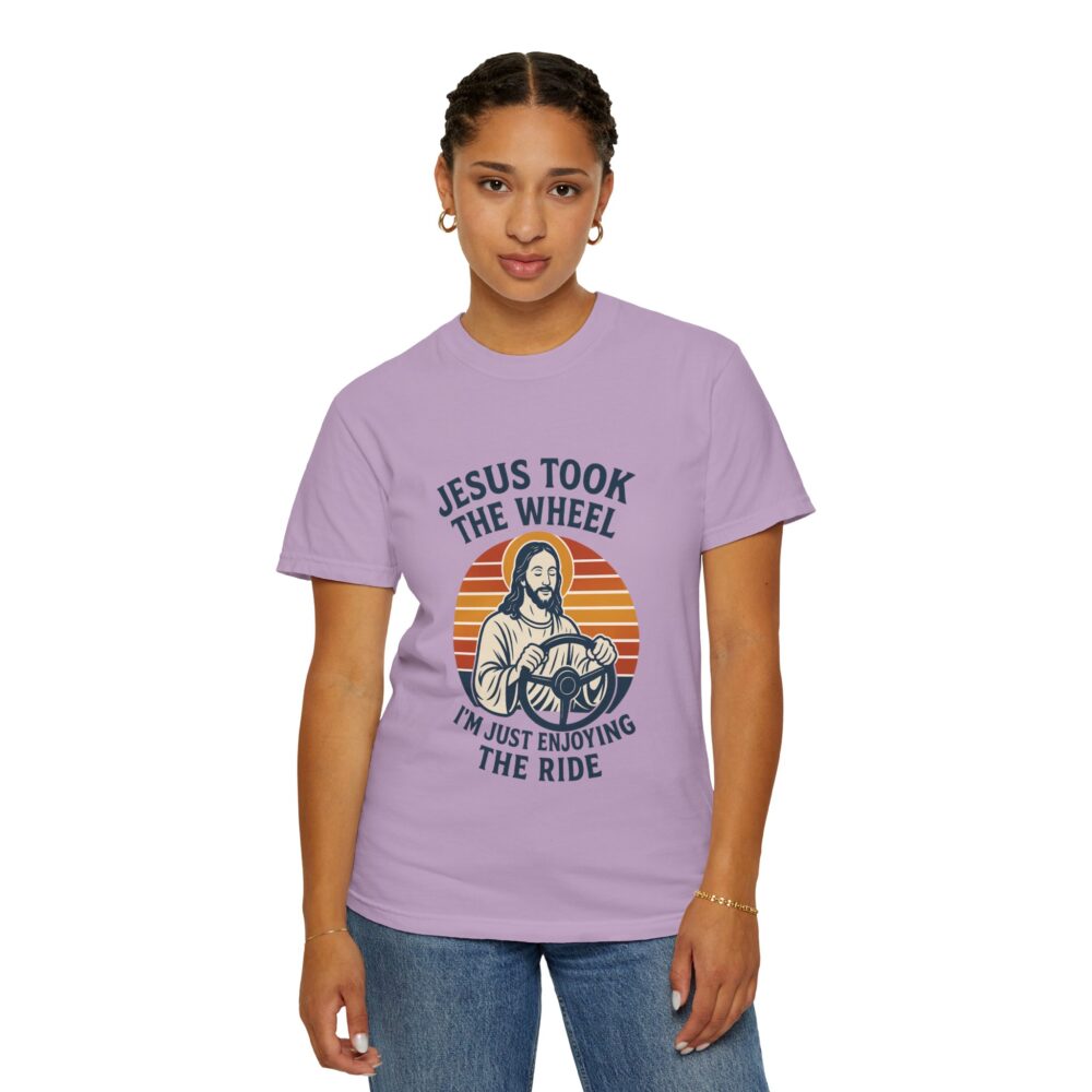 Faith-Inspired Unisex T-Shirt - "Jesus Took the Wheel" Tee, Christian Apparel, Gift for Believers, Funny Religious Shirt, Casual Faith Top - Image 20