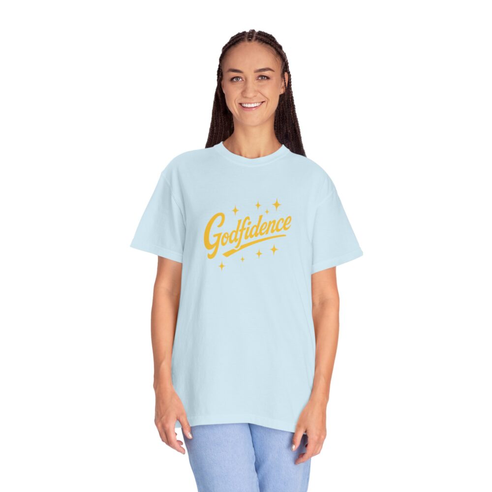 Godfidence Garment-Dyed T-Shirt, Unisex Tee, Inspirational Apparel, Casual Wear, Gift for Her, Motivational Clothing - Image 6