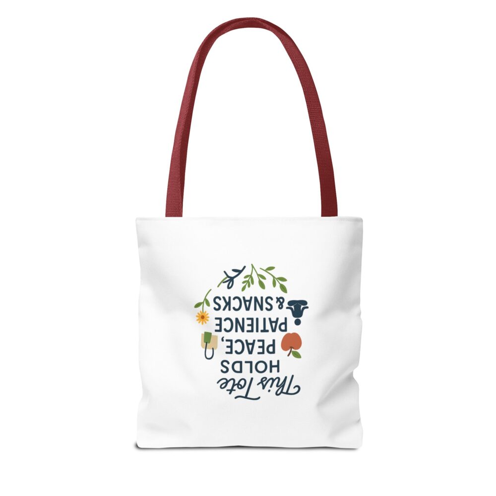 Peace & Patience Tote Bag | Inspirational Bag for Shopping, Beach, Gym, Gifts, Eco-Friendly Use - Image 6