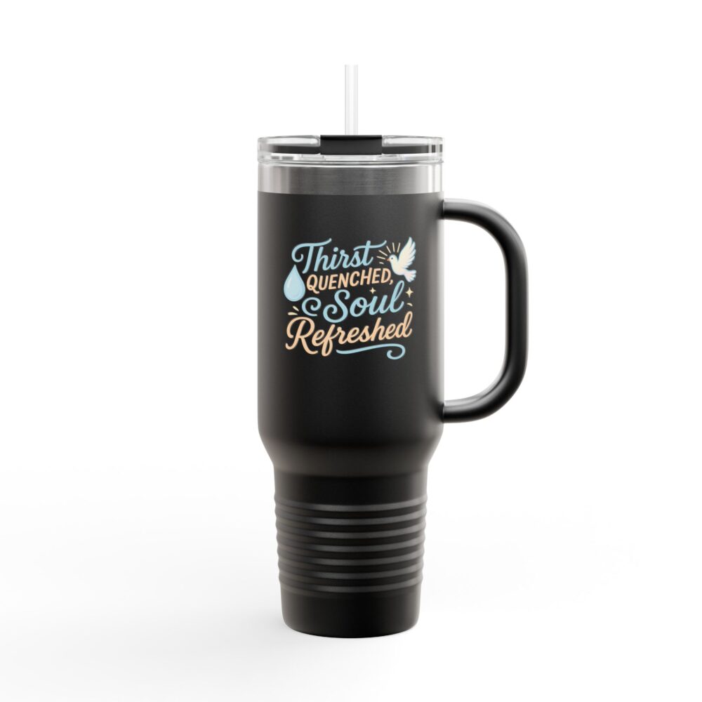 Thirst Quencher Insulated Travel Mug - 40oz, Perfect for On-the-Go Hydration, Great Gift for Coffee Lovers, Road Trips, Outdoor [...] - Image 3