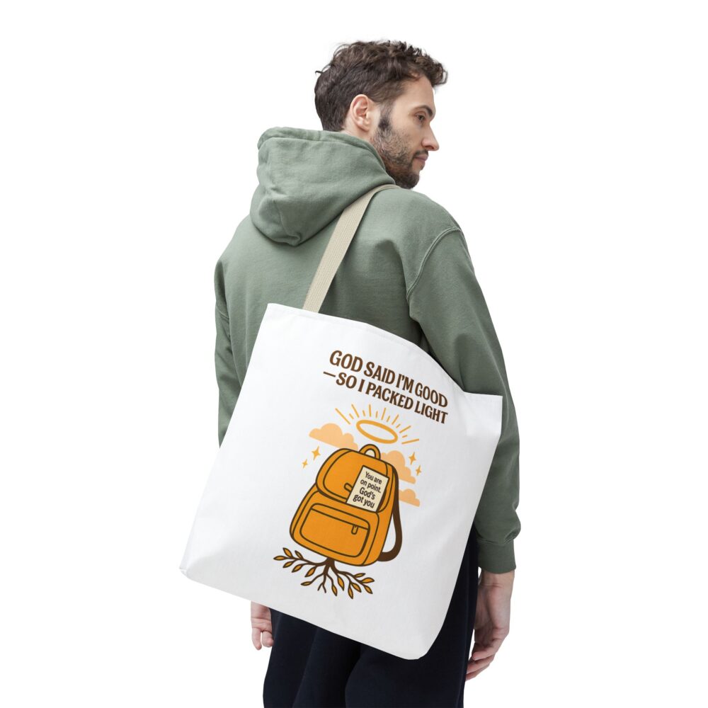 Spiritual Tote Bag - Motivational Quote, Eco-Friendly, Gift for Him/Her, Inspirational, Everyday Use, Unique Design - Image 12