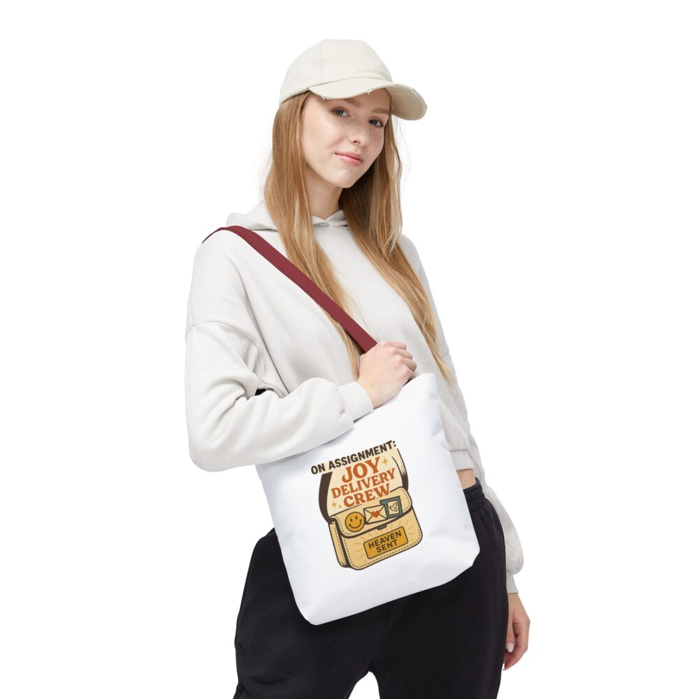 Joy Delivery Crew Tote Bag | Whimsical Shopping Bag | Perfect for Gifts, Easter, Birthdays, or Everyday Use - Image 4