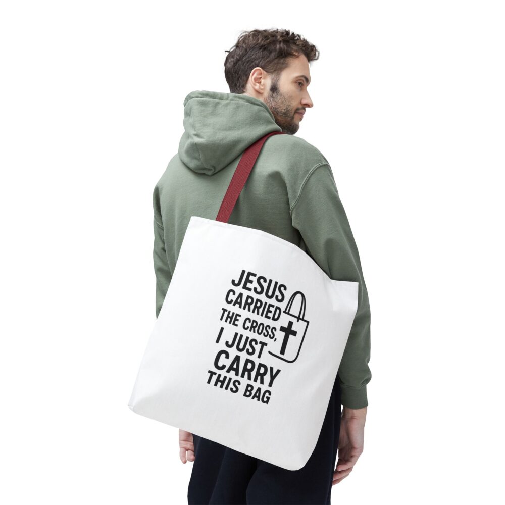 Faith-Inspired Tote Bag, Christian Bag, Religious Gift, Bible Study Supply, Jesus Tote, Everyday Use - Image 6