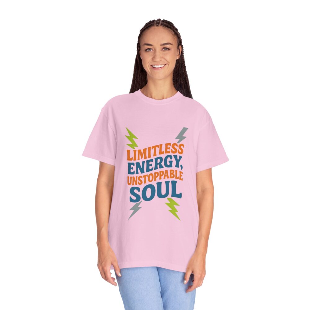 Limitless Energy Unisex T-Shirt, Motivational Tee, Inspirational Shirt, Gift for Fitness Lovers, Casual Wear for All Occasions - Image 3