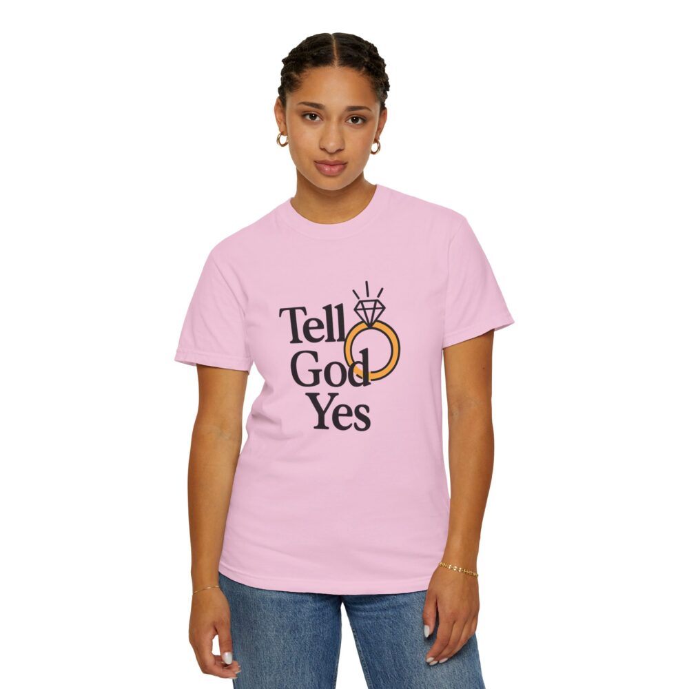 Wedding Proposal T-Shirt, Engagement Gift, Tell God Yes Shirt, Unisex Shirt, Marriage Celebration Tee - Image 23