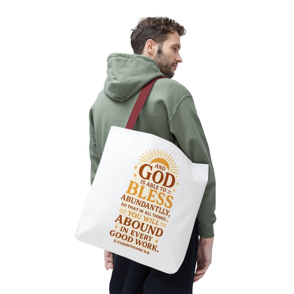 Inspirational Tote Bag, Motivational Tote, Christian Tote, Faith-Based Bag, Everyday Carryall, Religious Gifts - Image 6