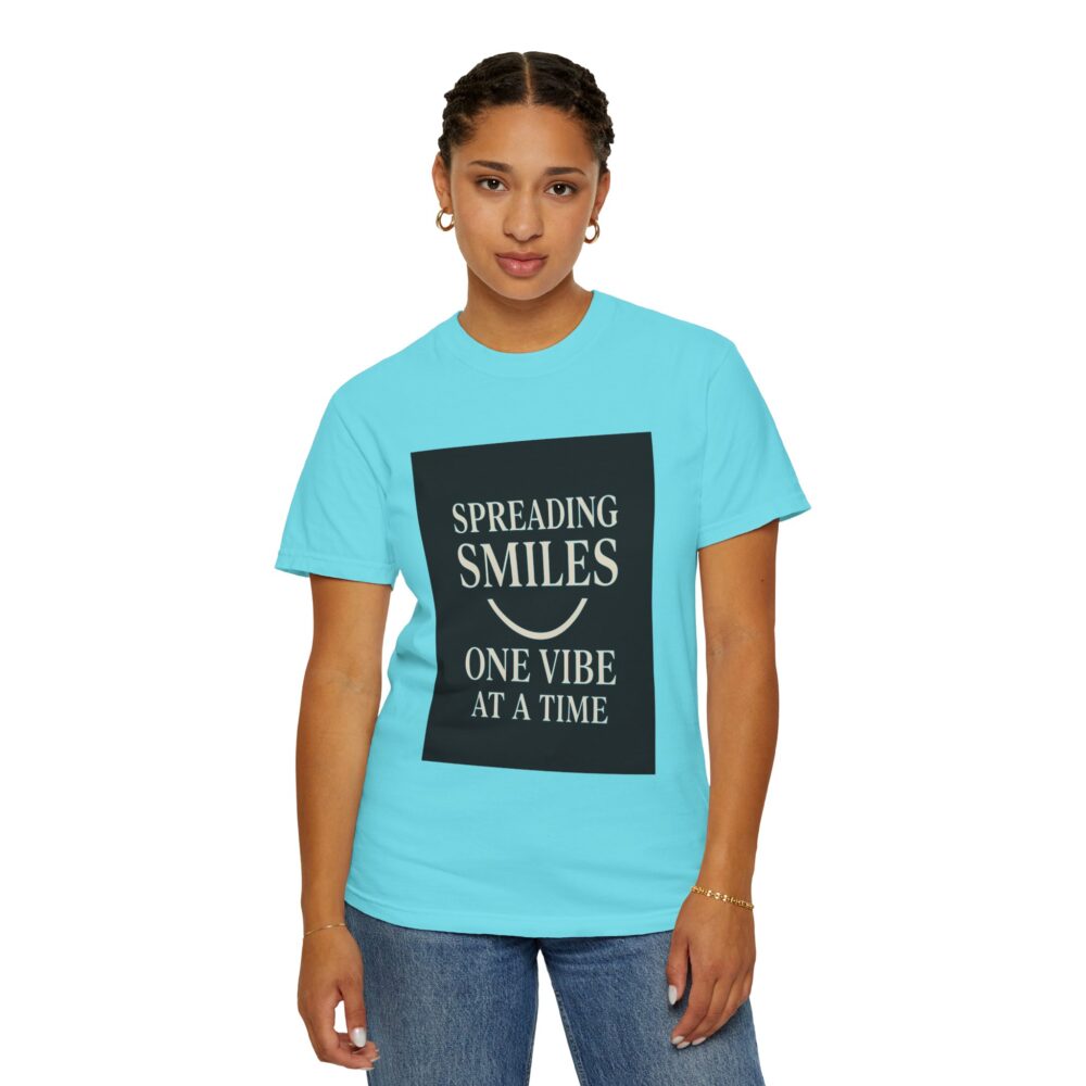 Spreading Smiles - Unisex Garment-Dyed T-Shirt - Image 12