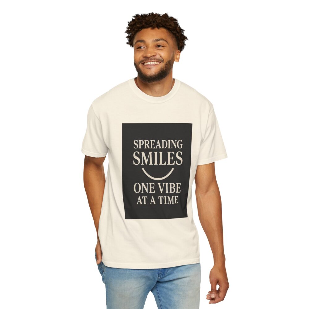 Spreading Smiles - Unisex Garment-Dyed T-Shirt - Image 7