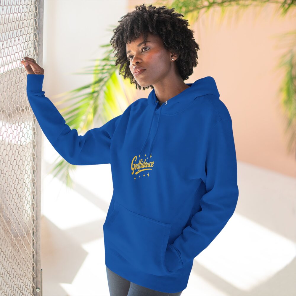 Godfidence Fleece Hoodie - Cozy Confidence Wear, Inspirational Gift, Casual Apparel, Motivational Hoodie, Unisex Fashion - Image 6