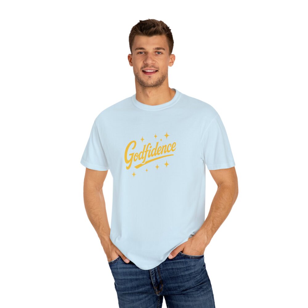 Godfidence Garment-Dyed T-Shirt, Unisex Tee, Inspirational Apparel, Casual Wear, Gift for Her, Motivational Clothing - Image 5
