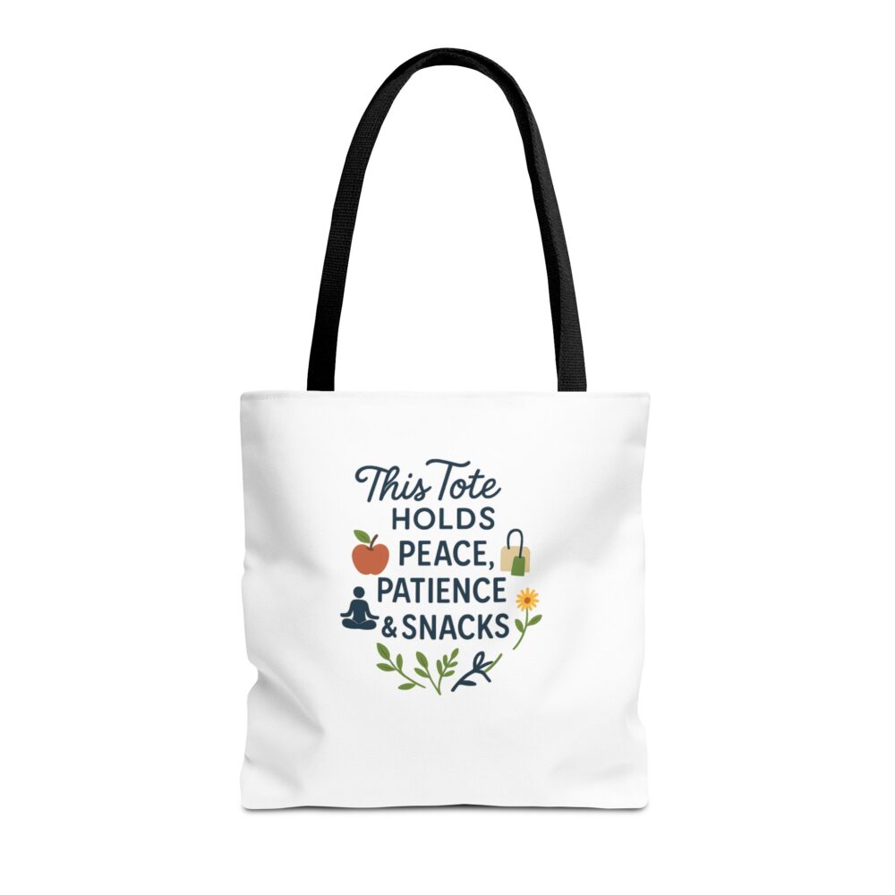 Peace & Patience Tote Bag | Inspirational Bag for Shopping, Beach, Gym, Gifts, Eco-Friendly Use - Image 21
