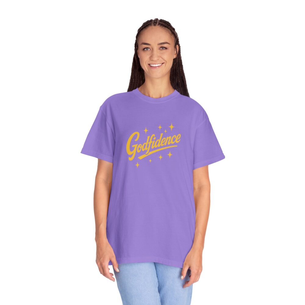 Godfidence Garment-Dyed T-Shirt, Unisex Tee, Inspirational Apparel, Casual Wear, Gift for Her, Motivational Clothing - Image 14