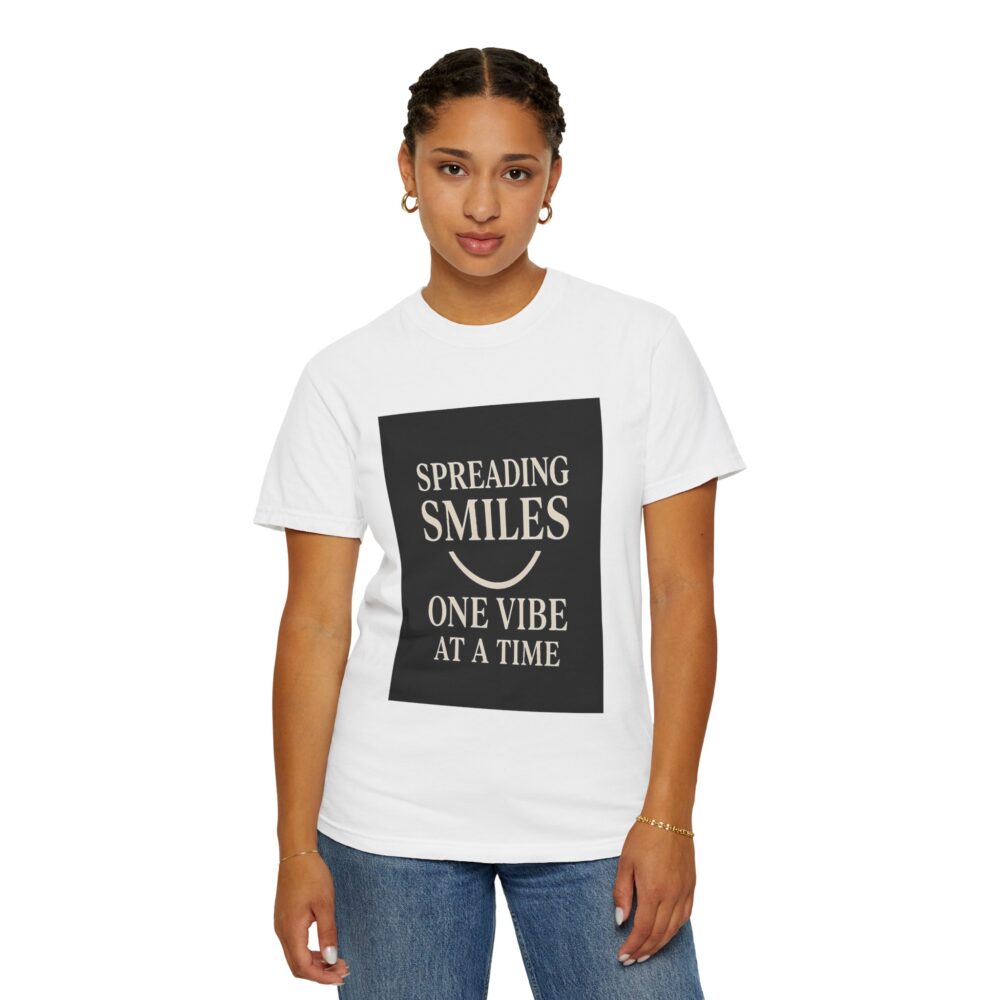 Spreading Smiles - Unisex Garment-Dyed T-Shirt - Image 4