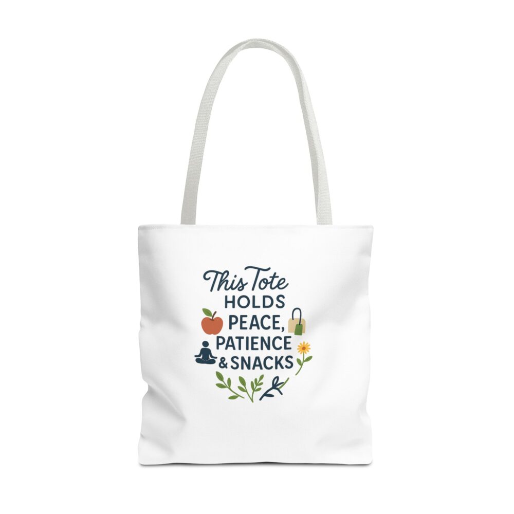 Peace & Patience Tote Bag | Inspirational Bag for Shopping, Beach, Gym, Gifts, Eco-Friendly Use - Image 41