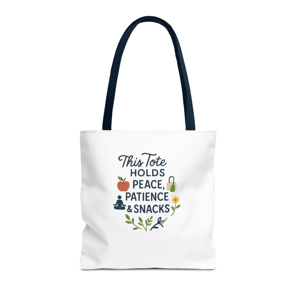 Peace & Patience Tote Bag | Inspirational Bag for Shopping, Beach, Gym, Gifts, Eco-Friendly Use - Image 53