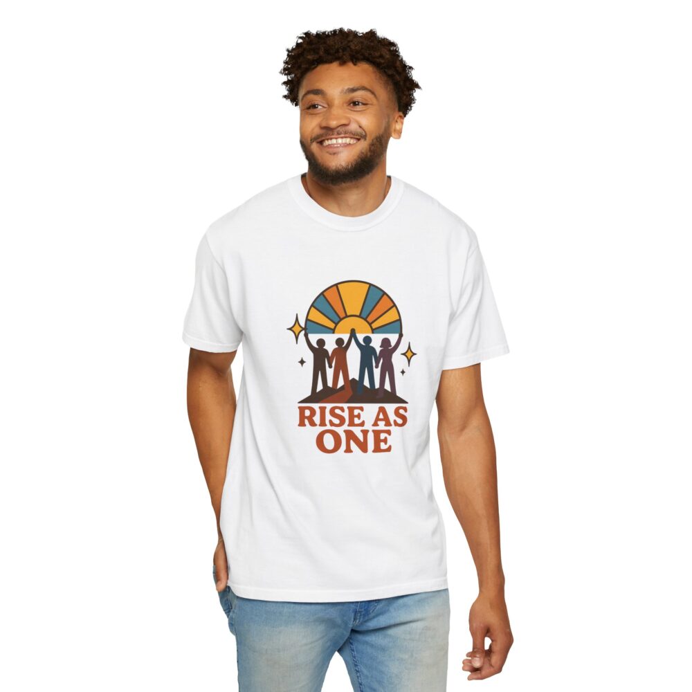 Unisex Rise As One T-Shirt, Garment-Dyed Tee for Unity, Community Events, LGBTQ+ Pride, Casual Wear, Gift for Friends - Image 7