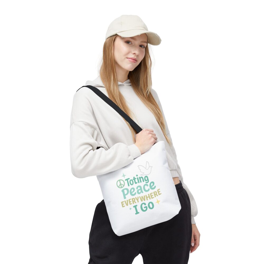Peaceful Tote Bag | Eco-Friendly Reusable Bag, Perfect for Gifting, Daily Use, Travel, Festivals, and Beach Days
