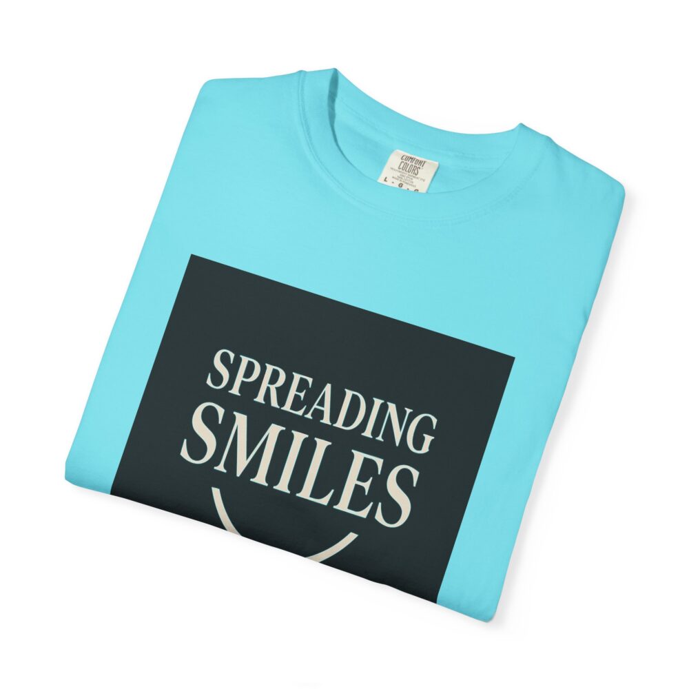 Spreading Smiles - Unisex Garment-Dyed T-Shirt - Image 25