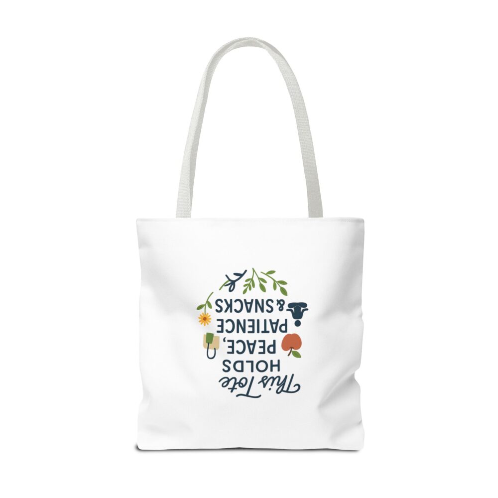 Peace & Patience Tote Bag | Inspirational Bag for Shopping, Beach, Gym, Gifts, Eco-Friendly Use - Image 42