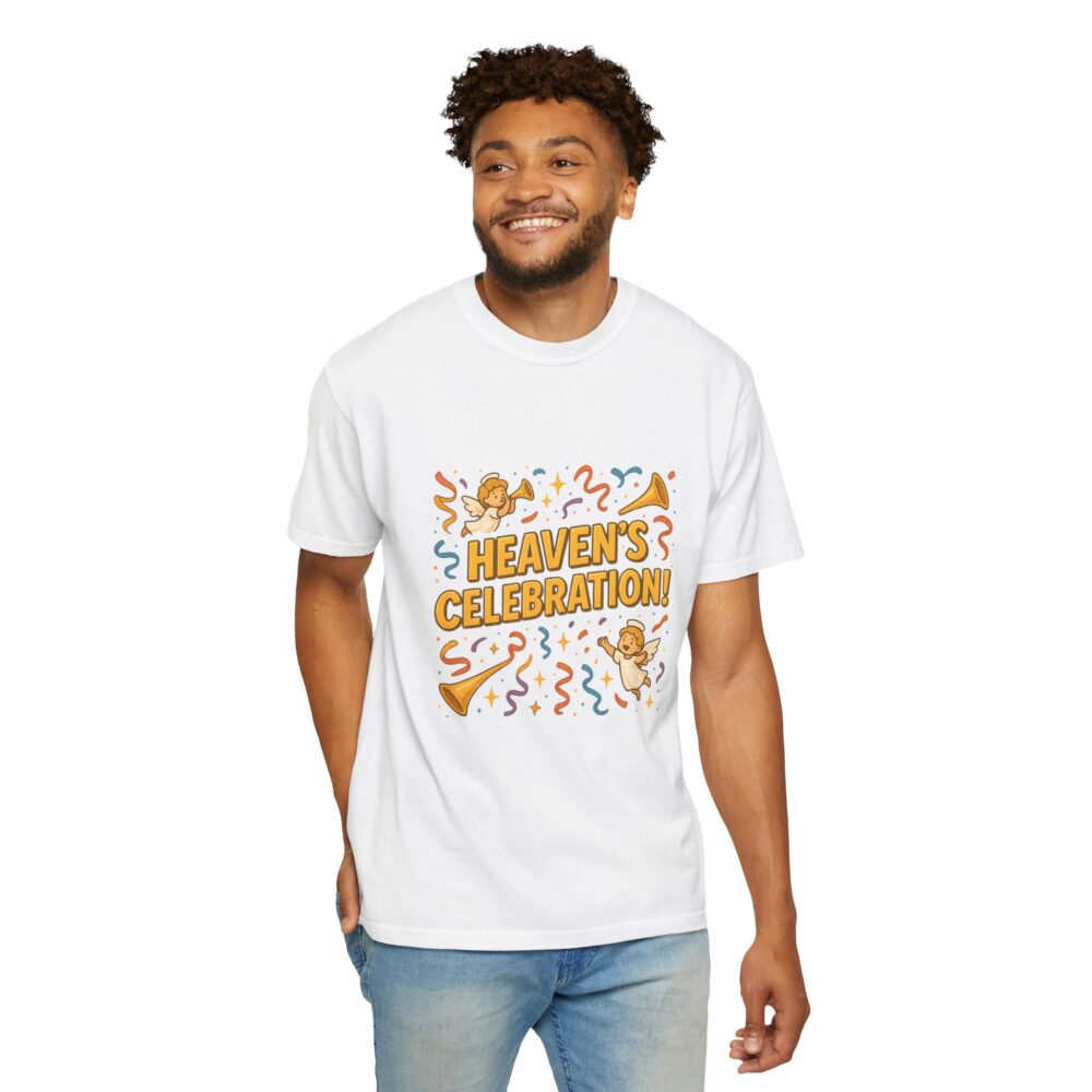 Heaven’s Celebration Unisex T-shirt - Fun Festival Tee, Party Shirt, Gift for Friends, Casual Wear, Unique Apparel - Image 7