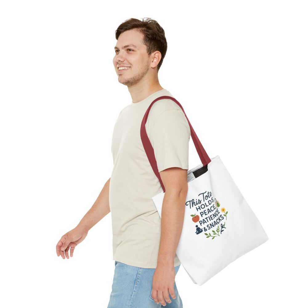 Peace & Patience Tote Bag | Inspirational Bag for Shopping, Beach, Gym, Gifts, Eco-Friendly Use - Image 31