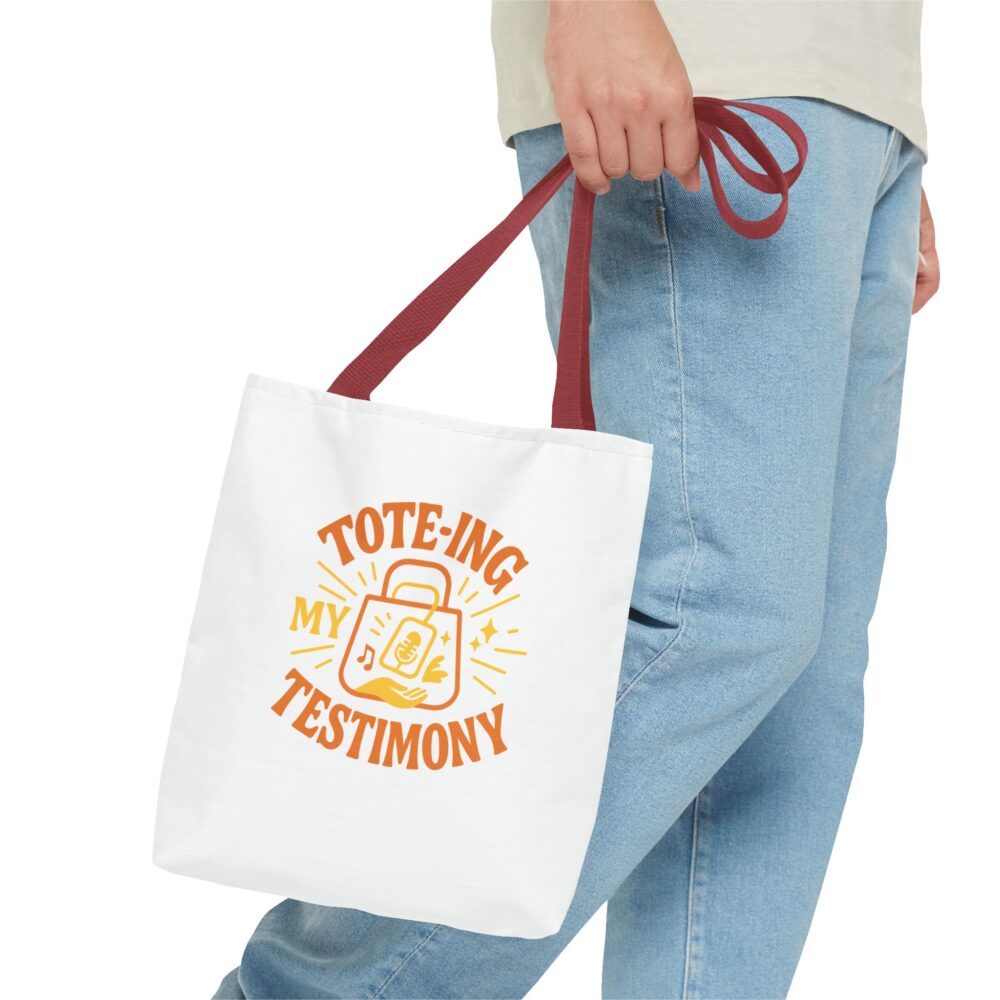 Tote Bag with Testimony Design - Perfect for Church Events, Bible Study, or Everyday Use - Inspirational Gift, Eco-Friendly, Reusable, [...] - Image 7