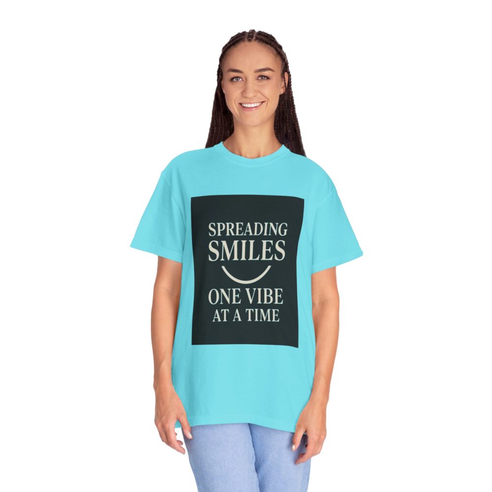 Spreading Smiles - Unisex Garment-Dyed T-Shirt - Image 10