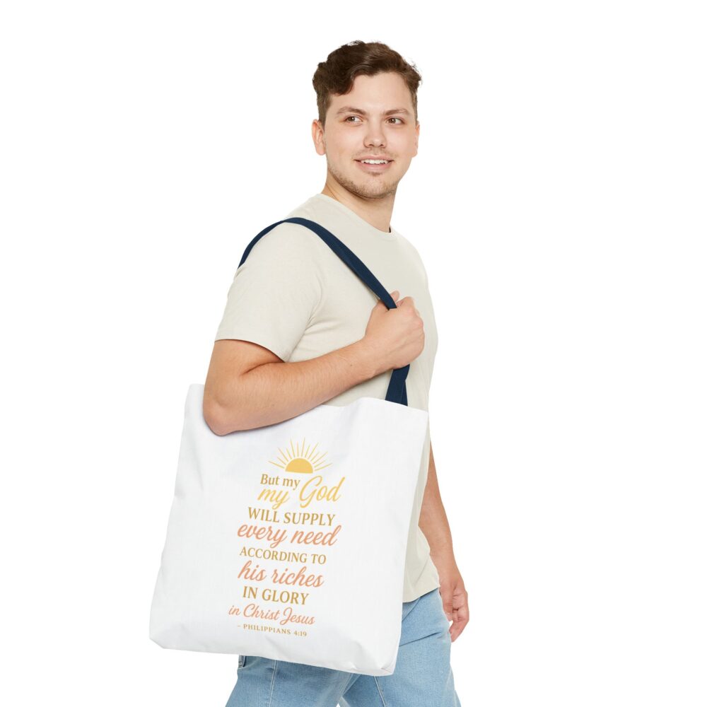Inspirational Scripture Tote Bag - Faith, Bible Verse, Christian, Motivational Gift, Everyday Use, Scripture Design - Image 14