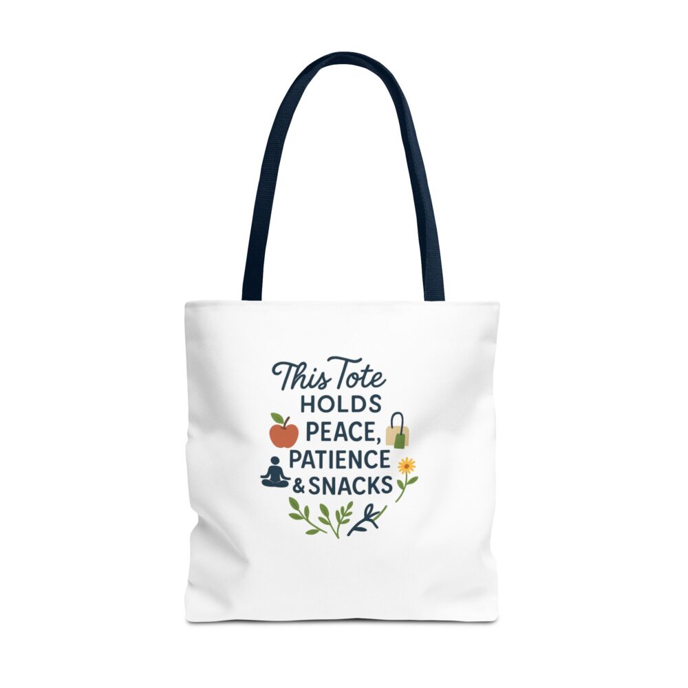 Peace & Patience Tote Bag | Inspirational Bag for Shopping, Beach, Gym, Gifts, Eco-Friendly Use - Image 57