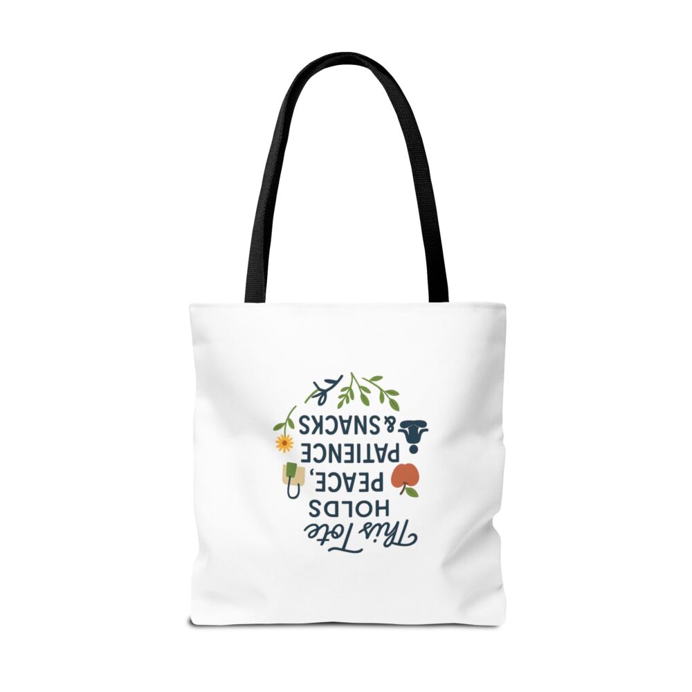 Peace & Patience Tote Bag | Inspirational Bag for Shopping, Beach, Gym, Gifts, Eco-Friendly Use - Image 26
