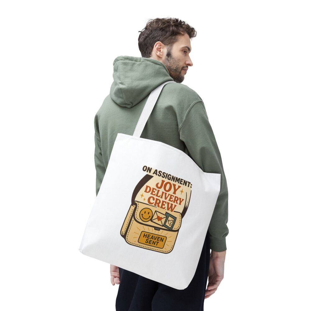 Joy Delivery Crew Tote Bag | Whimsical Shopping Bag | Perfect for Gifts, Easter, Birthdays, or Everyday Use - Image 9