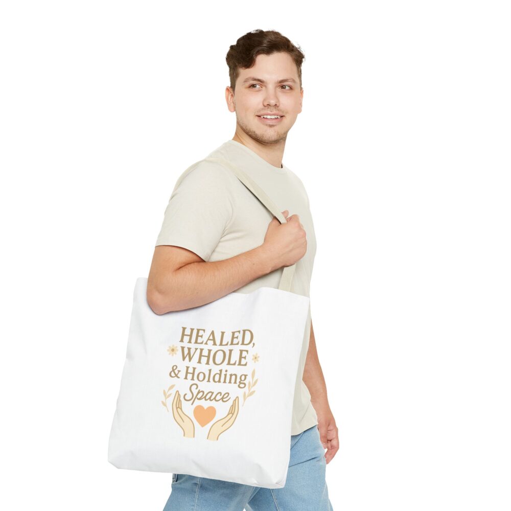 Healing Quote Tote Bag, Inspirational Tote, Mindfulness Gift, Spiritual Warrior Bag, Eco-Friendly Shopping Bag, Gifts for Her - Image 12