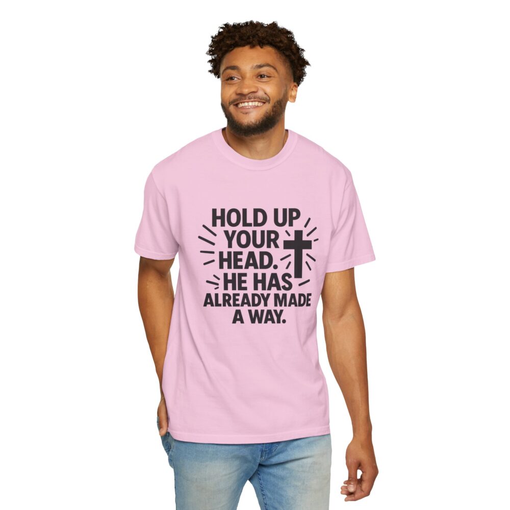 Faith-Inspired Unisex T-Shirt: "Hold Up Your Head" - Christian Apparel for Everyday, Gift for Holidays, Encouragement Tee - Image 11