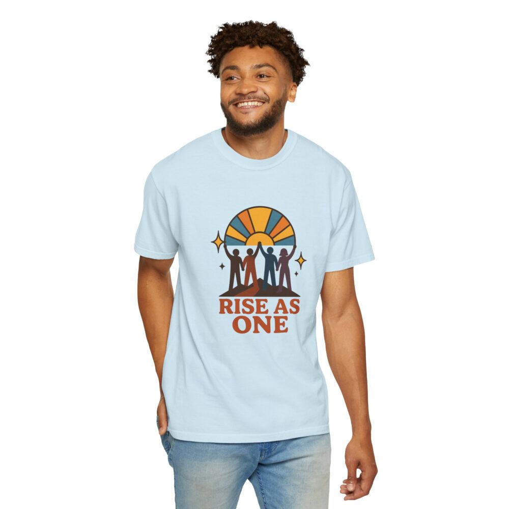 Unisex Rise As One T-Shirt, Garment-Dyed Tee for Unity, Community Events, LGBTQ+ Pride, Casual Wear, Gift for Friends - Image 15