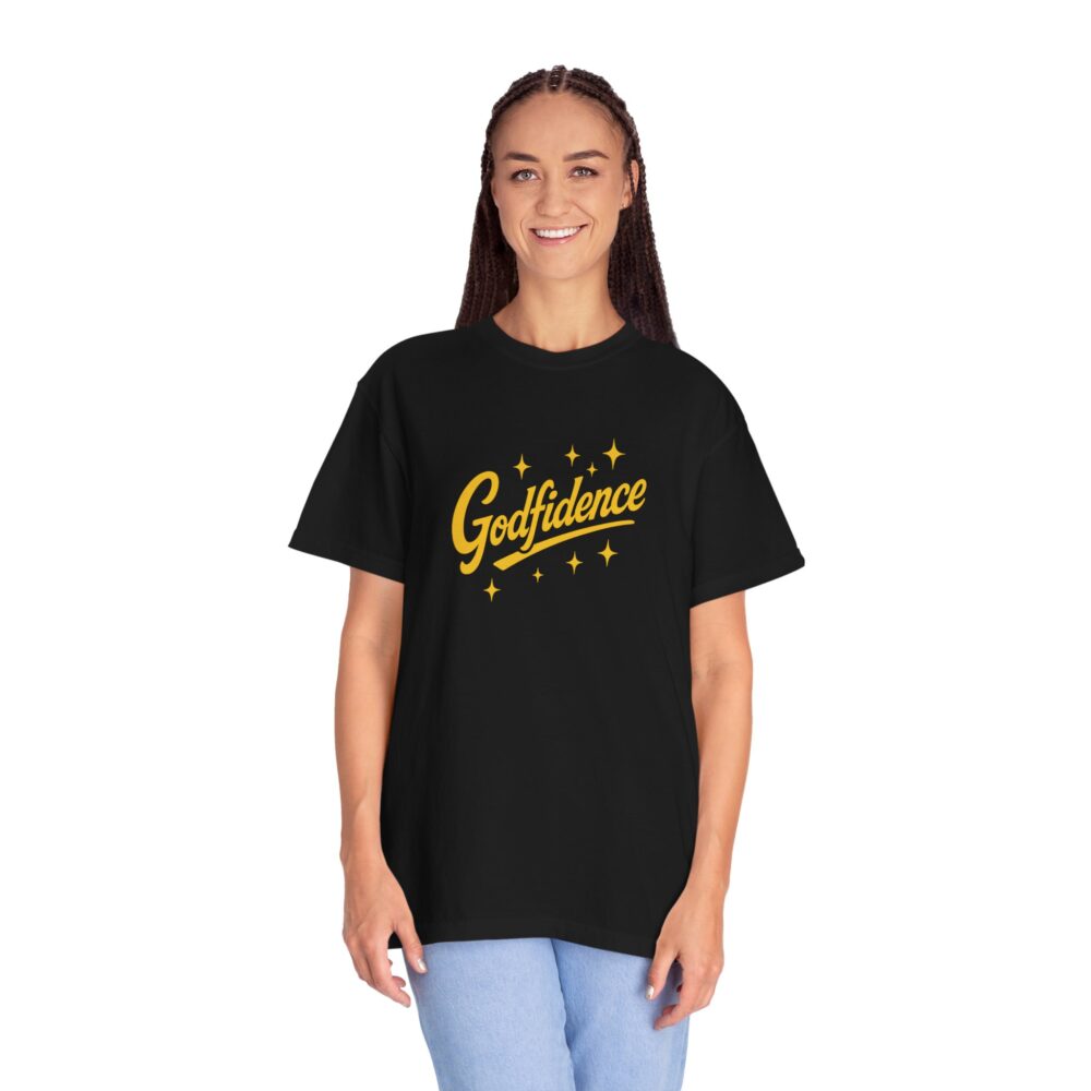 Godfidence Garment-Dyed T-Shirt, Unisex Tee, Inspirational Apparel, Casual Wear, Gift for Her, Motivational Clothing - Image 10