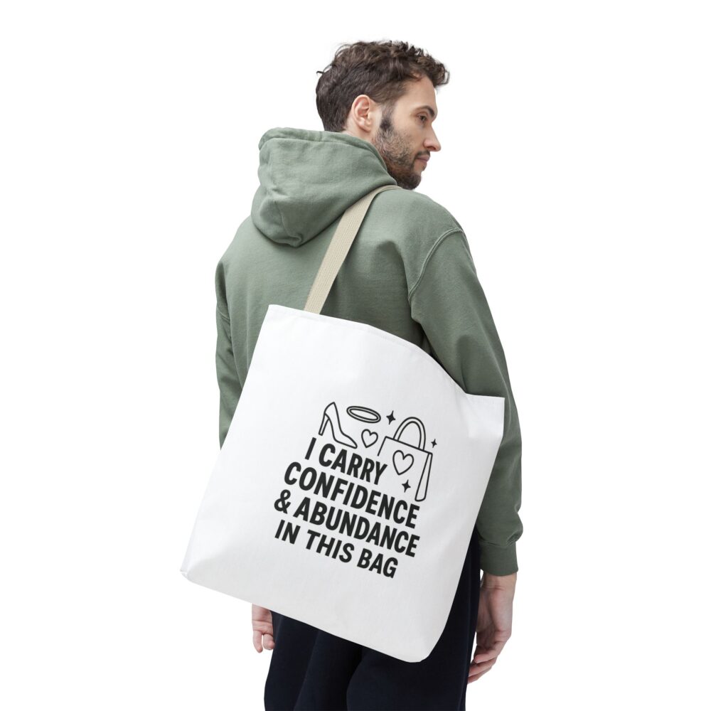 Confidence & Abundance Tote Bag - Empowering Shopper's Bag, Perfect Gift for Friends, Motivational Tote, Everyday Essentials, Fashion [...] - Image 13