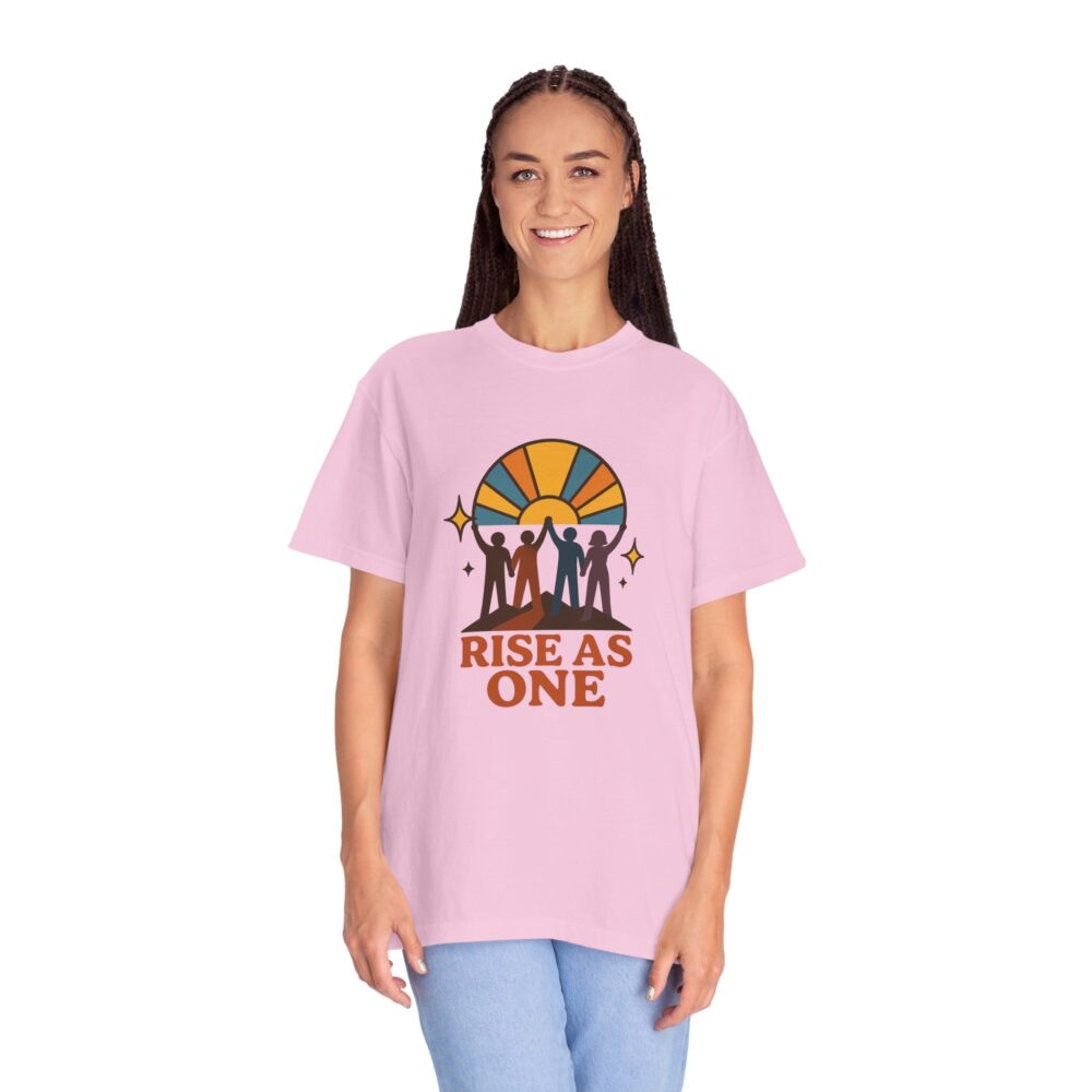 Unisex Rise As One T-Shirt, Garment-Dyed Tee for Unity, Community Events, LGBTQ+ Pride, Casual Wear, Gift for Friends - Image 22