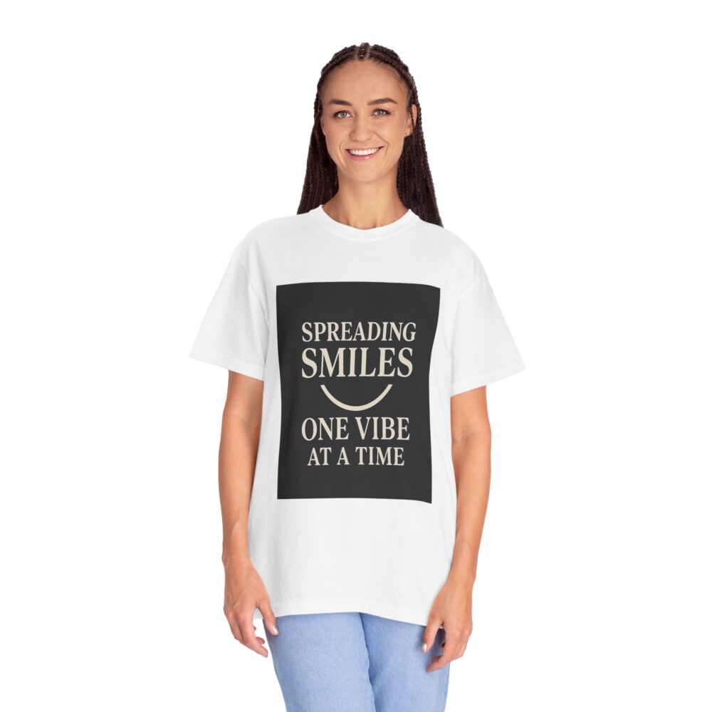 Spreading Smiles - Unisex Garment-Dyed T-Shirt - Image 2
