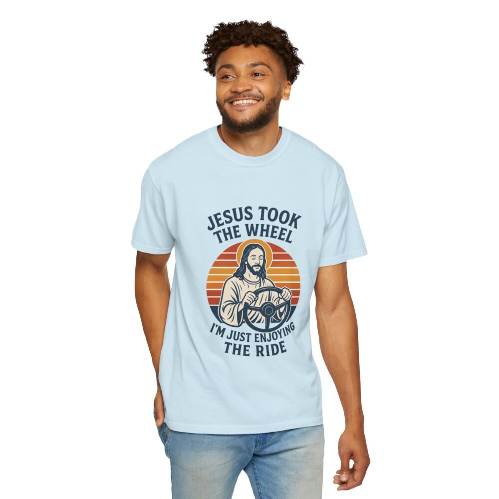 Faith-Inspired Unisex T-Shirt - "Jesus Took the Wheel" Tee, Christian Apparel, Gift for Believers, Funny Religious Shirt, Casual Faith Top - Image 15