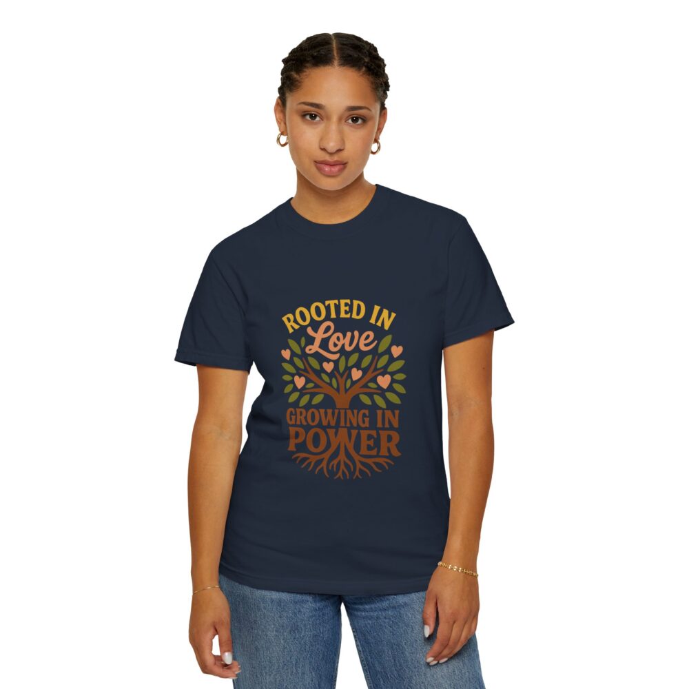 Rooted in Love Unisex T-Shirt | Growing in Power Tee, Nature Lover Gift, Inspirational Shirt, Eco-Friendly Apparel, Tree Design - Image 20