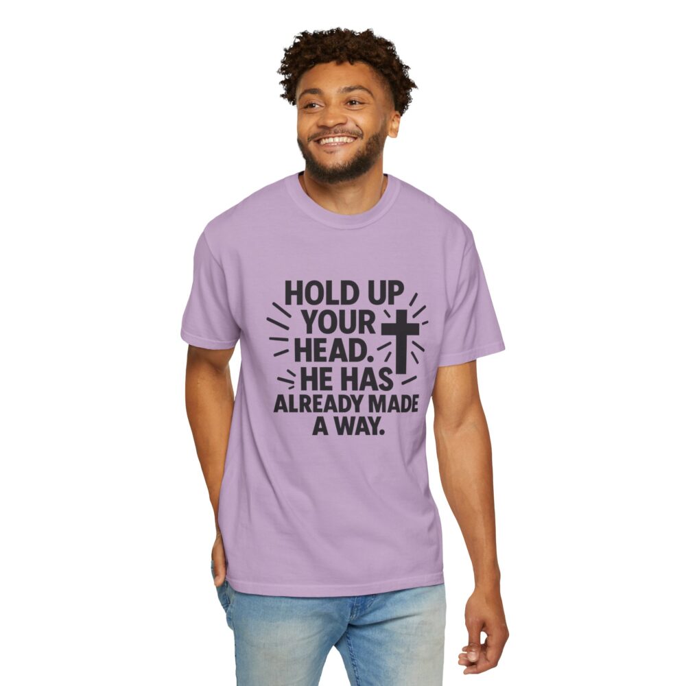 Faith-Inspired Unisex T-Shirt: "Hold Up Your Head" - Christian Apparel for Everyday, Gift for Holidays, Encouragement Tee - Image 9