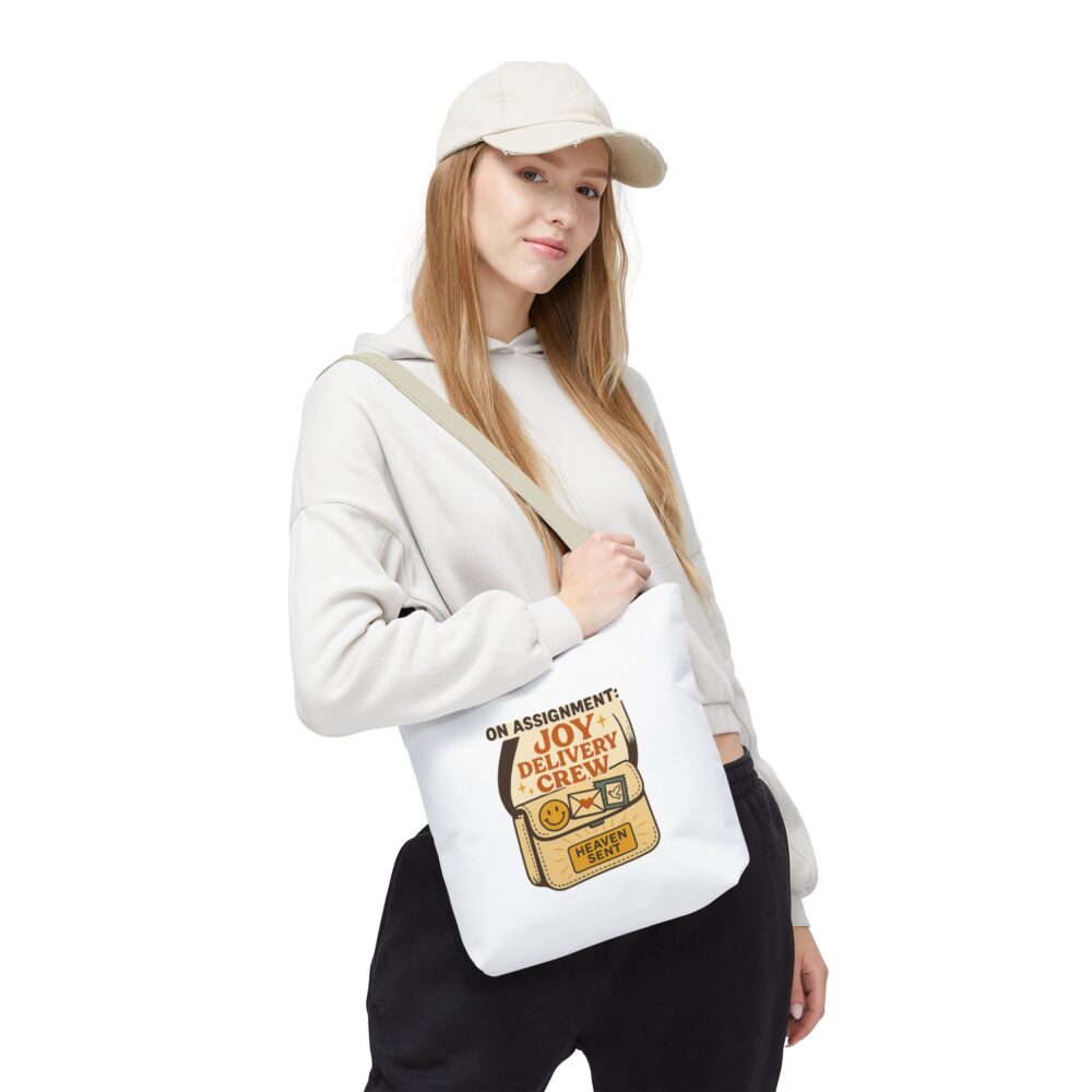 Joy Delivery Crew Tote Bag | Whimsical Shopping Bag | Perfect for Gifts, Easter, Birthdays, or Everyday Use - Image 10