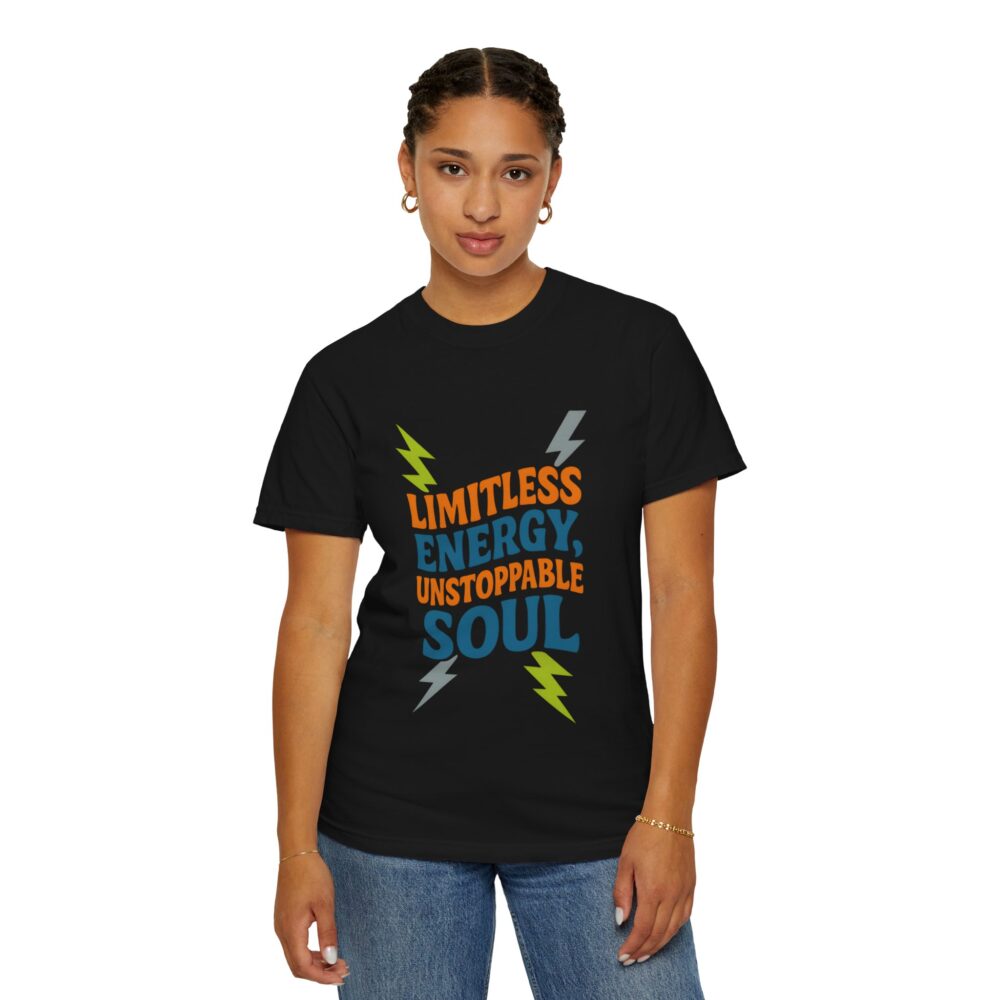 Limitless Energy Unisex T-Shirt, Motivational Tee, Inspirational Shirt, Gift for Fitness Lovers, Casual Wear for All Occasions - Image 22