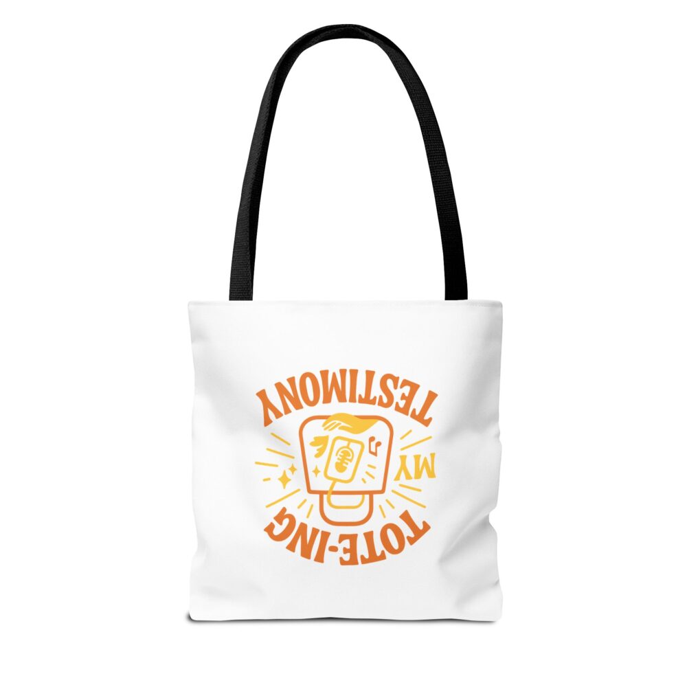 Tote Bag with Testimony Design - Perfect for Church Events, Bible Study, or Everyday Use - Inspirational Gift, Eco-Friendly, Reusable, [...] - Image 2