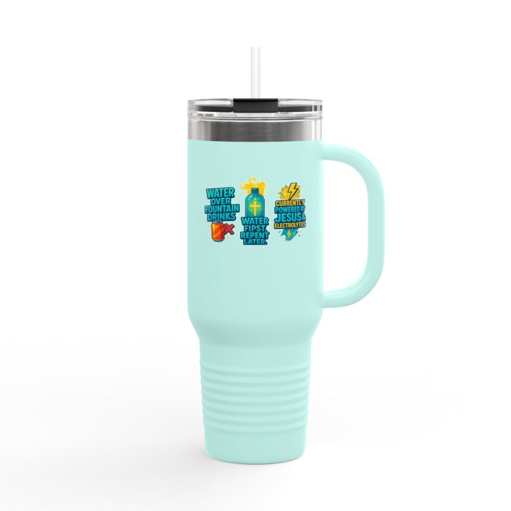 Insulated Travel Mug with Fun Designs, 40oz Water Bottle, Stylish Thermal Cup, Unique Drinkware for Outdoor Adventures, Perfect Gift [...] - Image 5